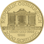 Picture of Gold Austrian Philharmonic 1 oz. - .9999 fine gold