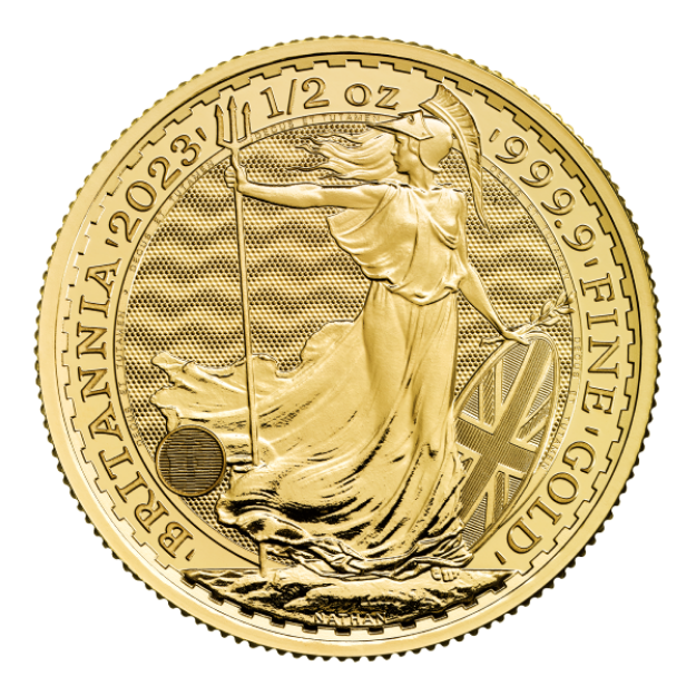 Picture of 2023 Gold British Britannia 1/2 oz - .9999 fine gold