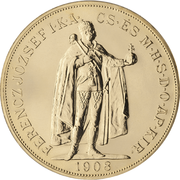 Picture of Gold Hungarian 100 Koronas - .900 fine gold